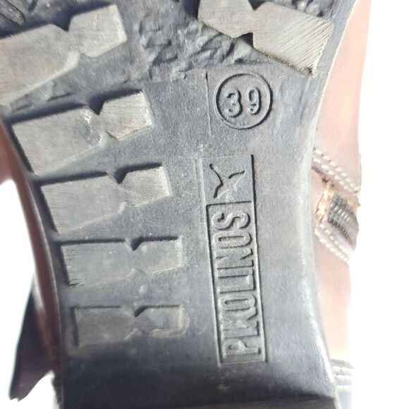 PIKOLINOS Women's Le Mans 39 US8-8,5 Brown Leather Mid-Calf Riding Boots - Picture 13 of 14